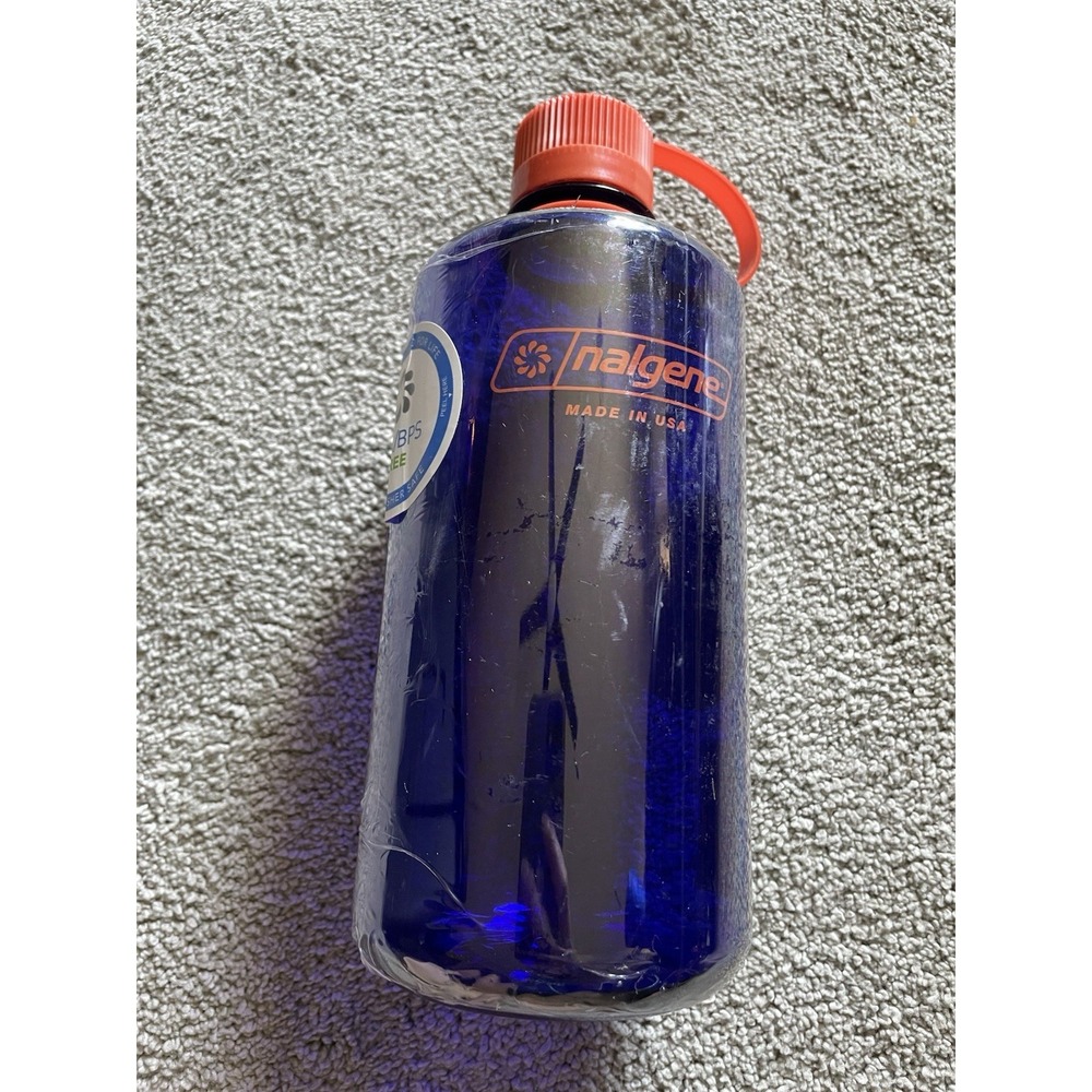 New Nalgene Sustain Tritan Periwinkle BPA-Free Water Bottle 32 OZ Narrow Mouth